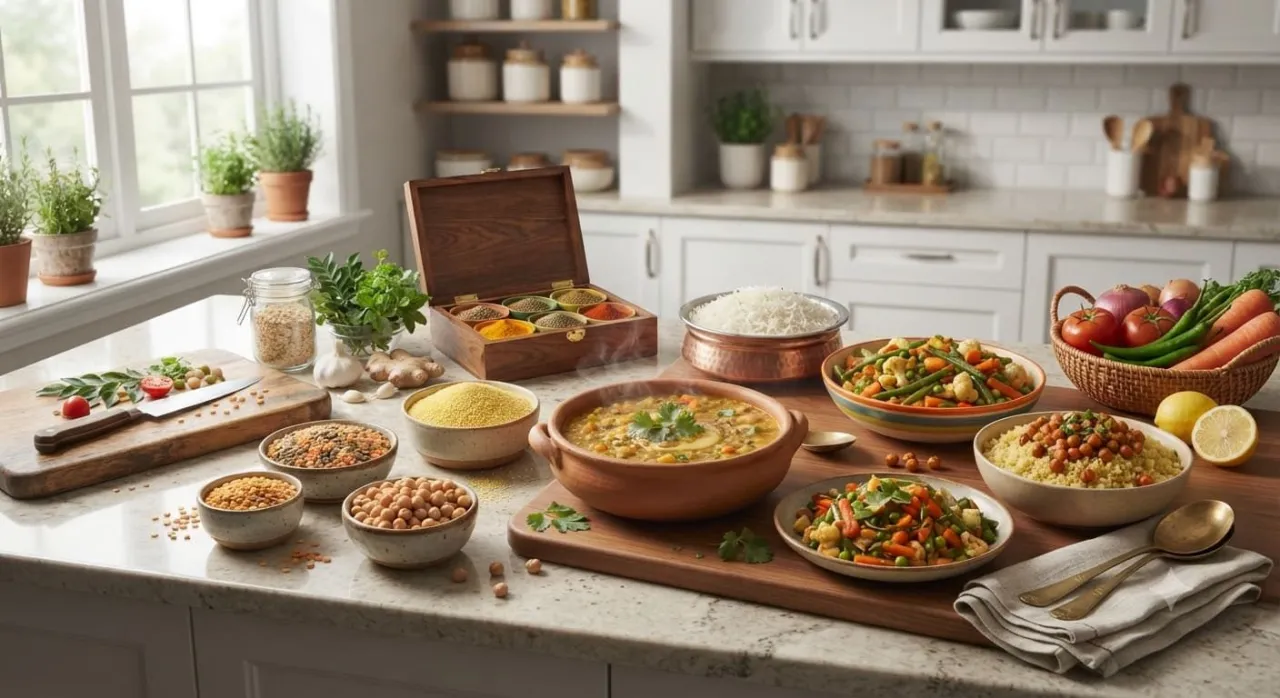 Healthy family meal ideas with simple balanced ingredients
