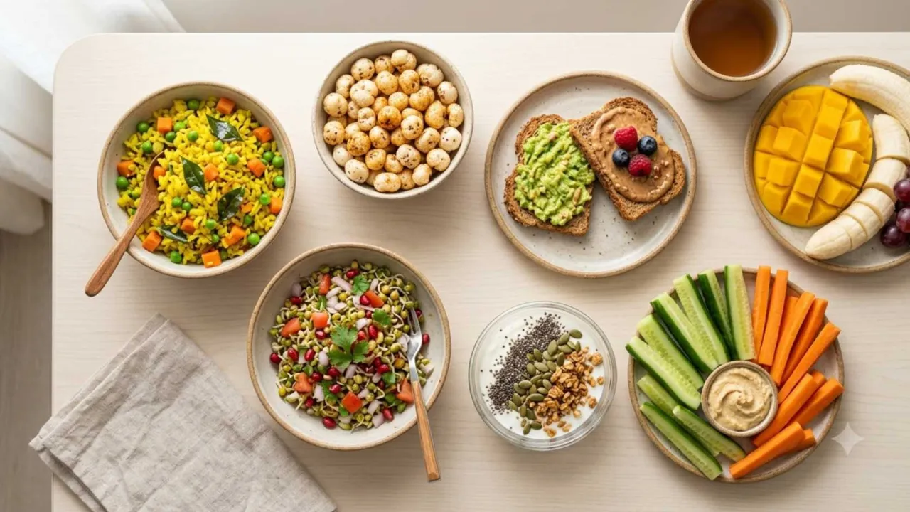 balanced evening snacks for home, work, school, and travel with practical ingredient