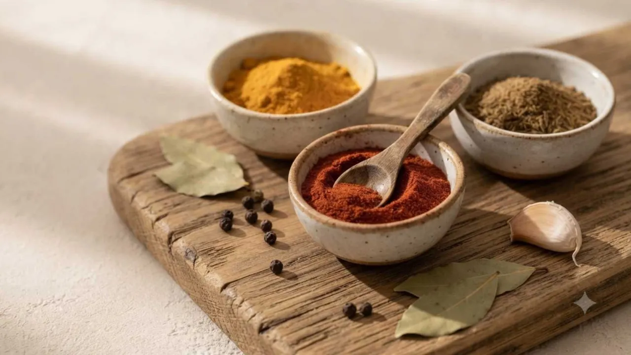 Practical spice pairings for vegetables, rice, lentils, soups, and desserts